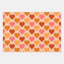 ハート ラッピングペーパーシート