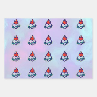 ハート ラッピングペーパーシート