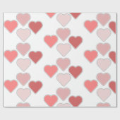 ハート ラッピングペーパー (フラット)