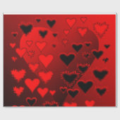ハート ラッピングペーパー (フラット)