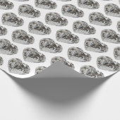 ハート ラッピングペーパー (角)