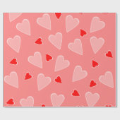 ハート ラッピングペーパー (フラット)