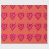 ハート ラッピングペーパー (フラット)