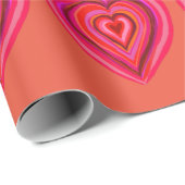 ハート ラッピングペーパー (ロールコーナー)