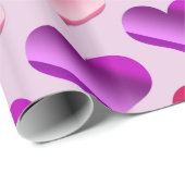 ハート ラッピングペーパー (ロールコーナー)