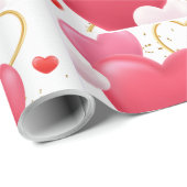 ハート ラッピングペーパー (ロールコーナー)
