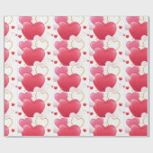 ハート ラッピングペーパー (フラット)