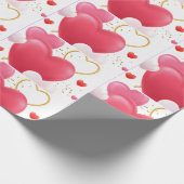 ハート ラッピングペーパー (角)