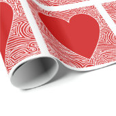 ハート ラッピングペーパー (ロールコーナー)