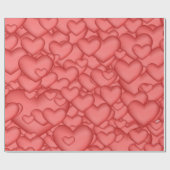 ハート ラッピングペーパー (フラット)