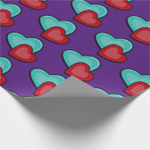 ハート ラッピングペーパー (角)