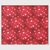 「ハート!」 ラッピング紙 ラッピングペーパー (フラット)