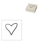 ハート ラバースタンプ (押印)