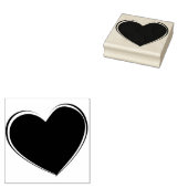 ハート ラバースタンプ (押印)