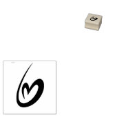 ハート ラバースタンプ (押印)