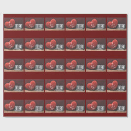 ハート&ラブバレンタインデーラッピング紙 ラッピングペーパー