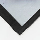 ハート&ラブバレンタインデー黒写真 フリースブランケット (角)