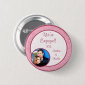 ハート&ラブフォトボタン 缶バッジ (正面&裏面)