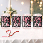 ハート＆ラブプリントカングラス ガラス缶