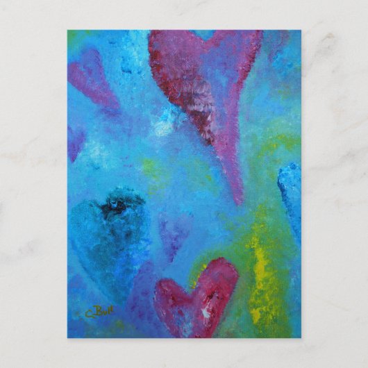 ハート – ラブポストカード ポストカード (正面)