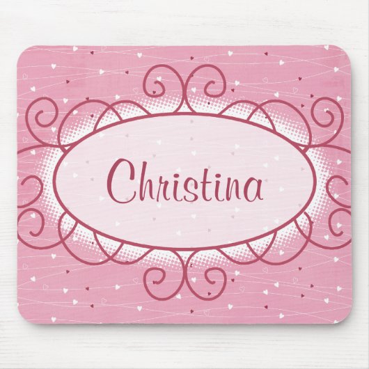 ハート&ラブマウスパッド マウスパッド (正面)