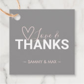 ハート ラブ サンクス フェイバータグ (正面)