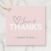 ハート ラブ サンクス フェイバータグ (正面)