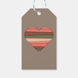 ハート ラブ ストライプ バレンタインデー ギフトタグ