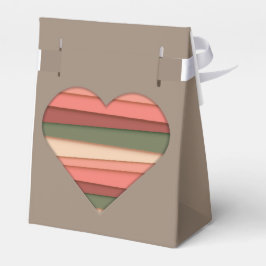 ハート ラブ ストライプ バレンタインデー フェイバーボックス