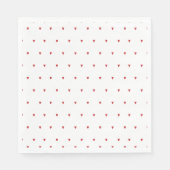 ハート&ラブ バレンタインをテーマにした結婚前お祝いパーティー スタンダードランチョンナプキン (正面)