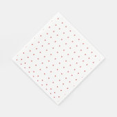 ハート&ラブ バレンタインをテーマにした結婚前お祝いパーティー スタンダードランチョンナプキン (角)