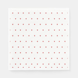 ハート＆ラブ バレンタインをテーマにした ブライダルシャワー スタンダードランチョンナプキン