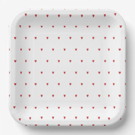 ハート＆ラブ バレンタインをテーマにした ブライダルシャワー ペーパープレート