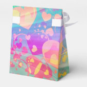 ハート ラブ パターン パステル デザイン フェイバーボックス (裏面サイド)