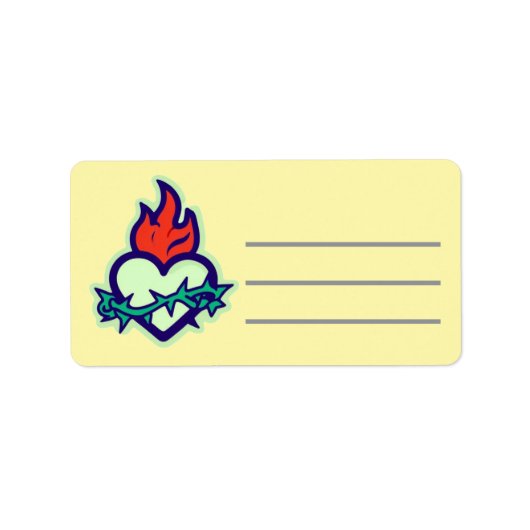 ハート ラベル (正面)