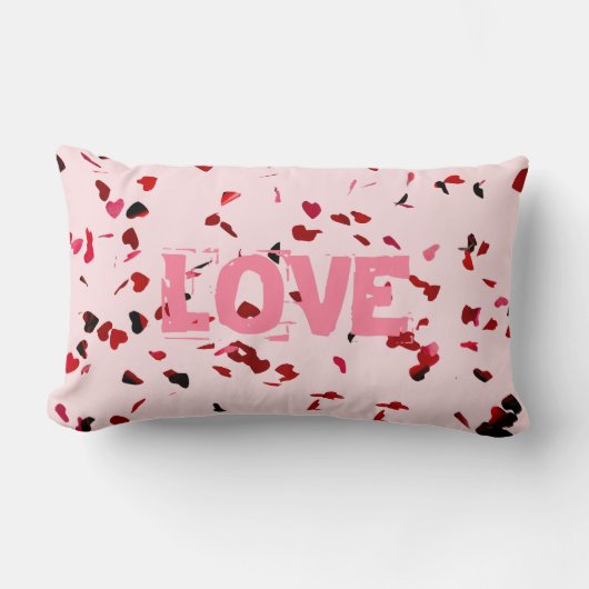 ハート ランバークッション (正面)