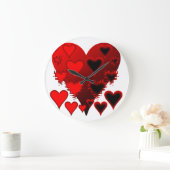 ハート ラージ壁時計 (ホーム)