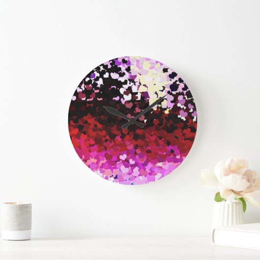 ハート ラージ壁時計 (ホーム)