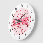 ハート ラージ壁時計 (傾斜)