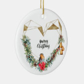 ハート(リースとロビン) セラミックオーナメント (右)