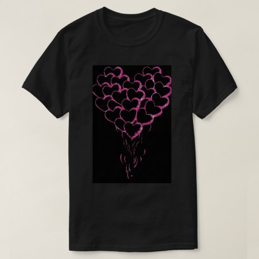 ハート レッド Tシャツ (デザイン正面)