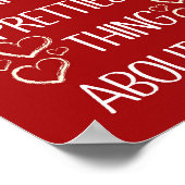 ハート ロマンティック セルフ ラブ 引用 トレンディー エステティック ポスター (角)