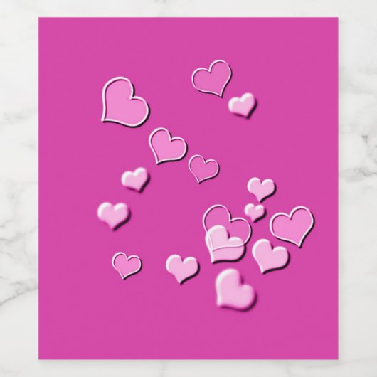 ハート ワインラベル (シングルラベル)