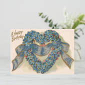 ハート ワスレナグサ リボン フラワーリ (スタンド正面)