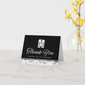 ハート·不動産仲介業者実在感謝してい住宅 カード (黄色い花)