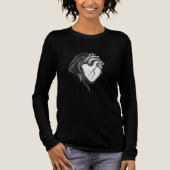 「ハート❤️付き人間ハート」Tシャツ トライブレンドＴシャツ (正面)