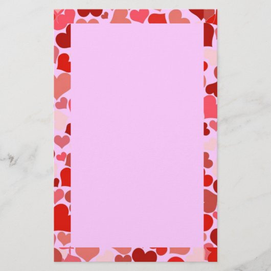 ハート 便箋 (正面)