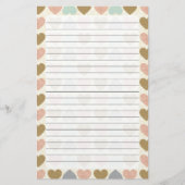 ハート 便箋 (正面)