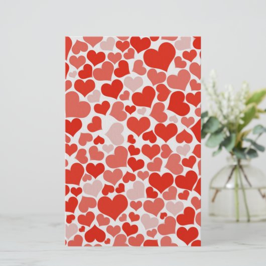 ハート 便箋 (スタンド正面)