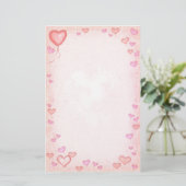 ハート 便箋 (スタンド正面)